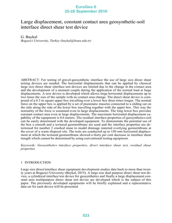 Más sobre Dispositivo de Prueba de Corte Directo de Área de Contacto Constante de Gran Desplazamiento de Suelo Geosintético